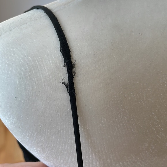 VINTAGE Black Chiffon Party Dress 1950s Dress - Picture 7 of 9